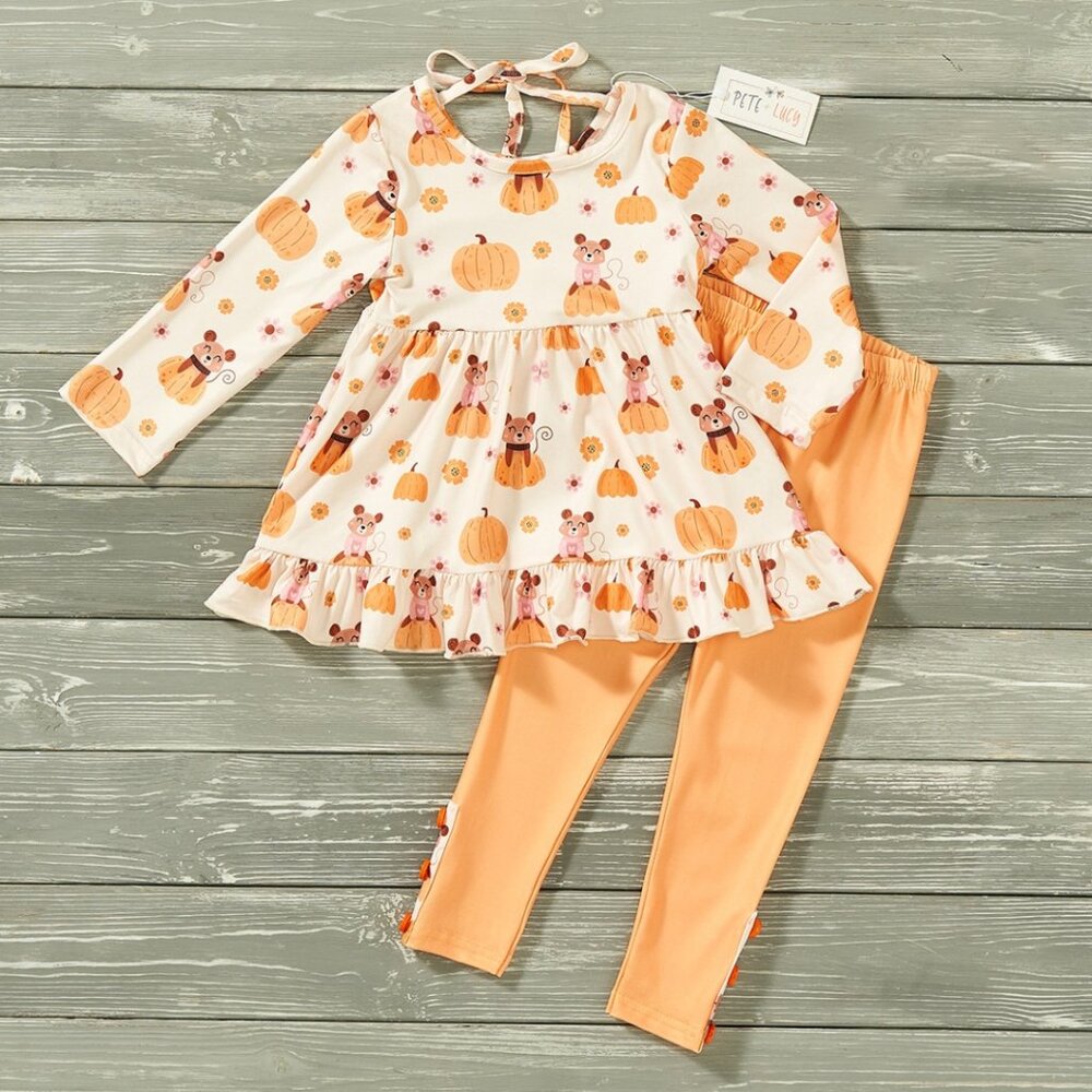 Pete + Lucy Pumpkin Patch Pals 2pc Size 5